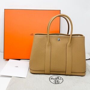 BNIB** Hermès Garden Party Biscuit Tote Bag
